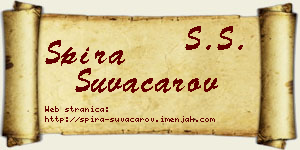 Spira Suvačarov vizit kartica